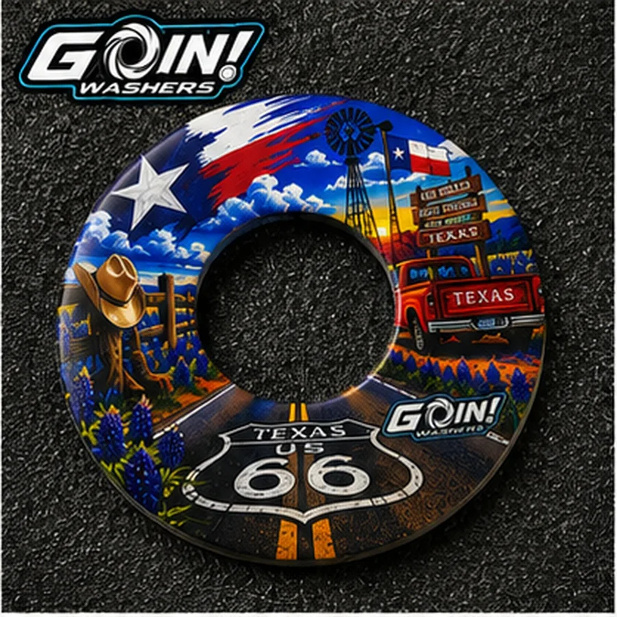 Texas road custom washer design
