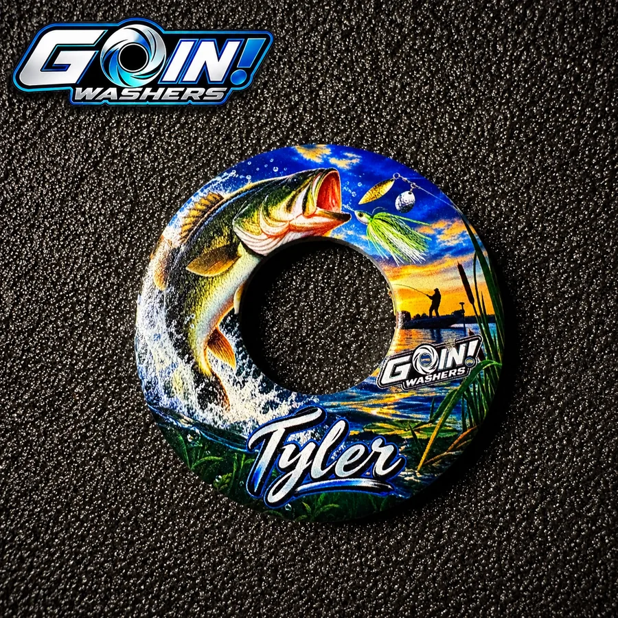 Personalized fishing washer design