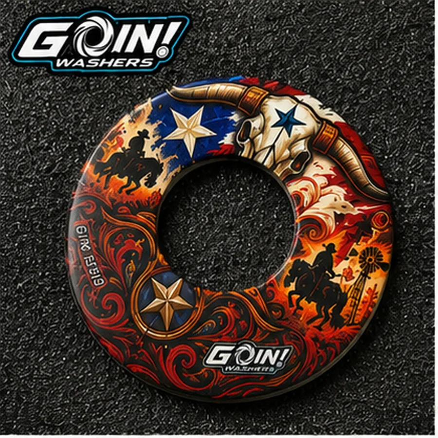 Western themed custom washer design